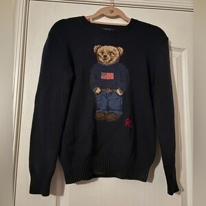 RALPH LAUREN POLO TEDDY BEAR SWEATER — BOYS SZ L—FITS LIKE WOMEN’S SM